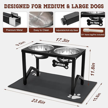 Elevated Dog Bowls, Metal Raised Dog Bowl Stand - Image 3