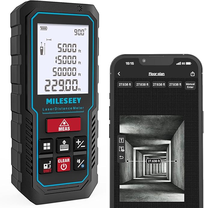 MILESEEY Laser Measurement Tool, 229Ft Laser Measure by MiLESEEY