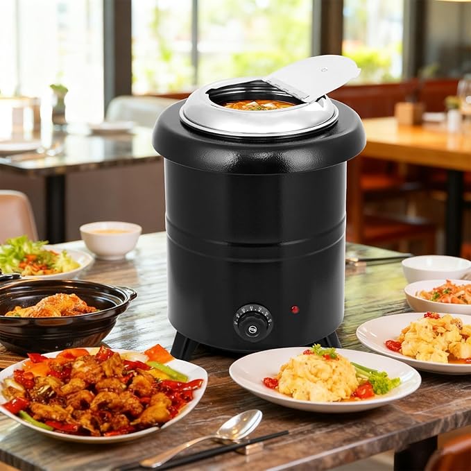10.5QT Commercial Grade Soup Warmer Kettle - Image 3