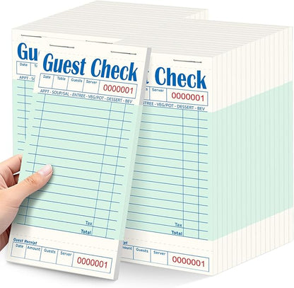 40 Pack/2000 Tickets Guest Checks Books by ZPARIK