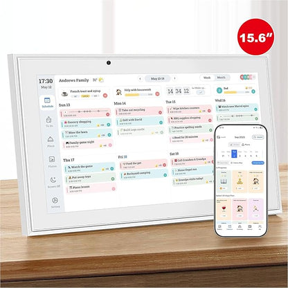 Digital Calendar, 15.6 Inch Wall Planner Electronic Calendar&Chore Chart by Unknown