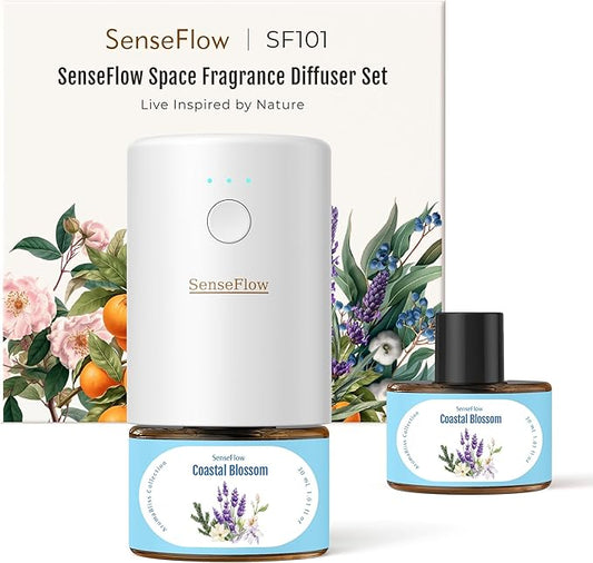 SF101 Pro Plug In Air Freshener, Waterless Essential Oil Diffuser, Non-Toxic by SenseFlow