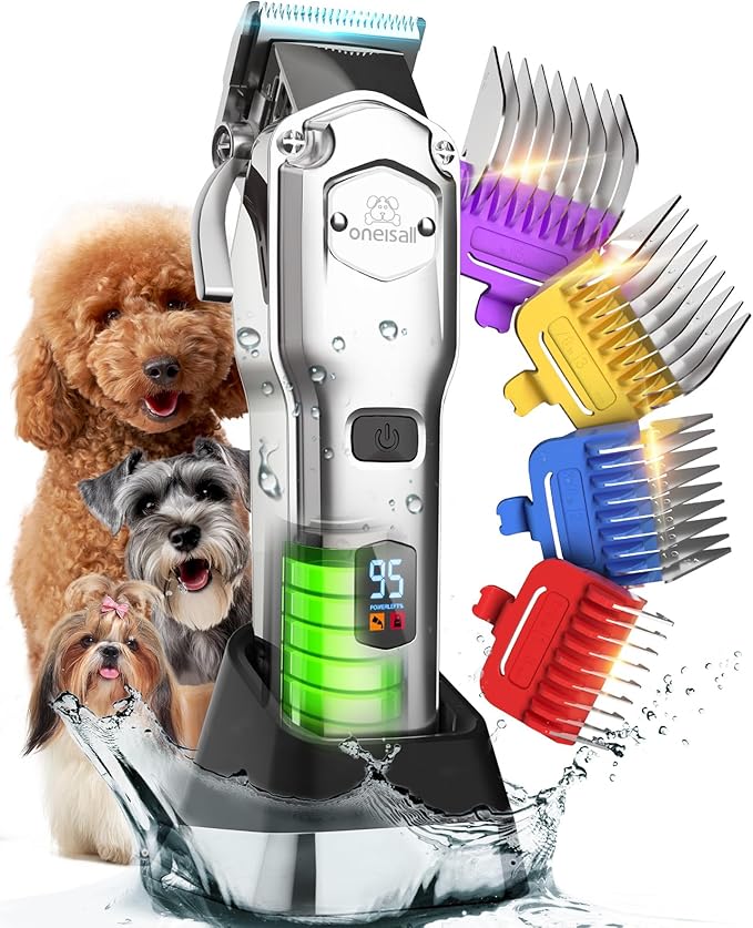 oneisall Professional Dog Grooming Clippers: Cordless Rechargeable Thick Hair by oneisall