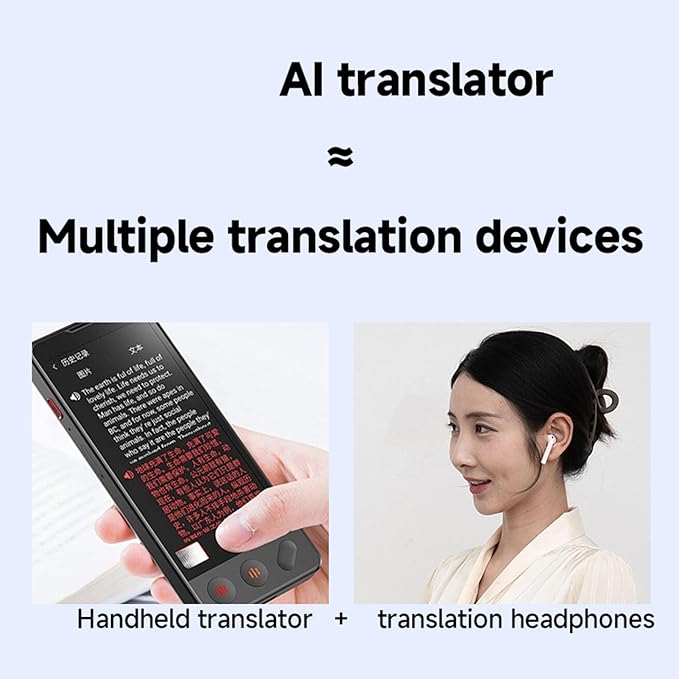 Wisoqu AI Language Translator Device, Real Time 140+ Languages Text Voice Photo - Image 3