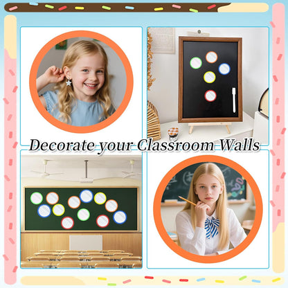 5 Pcs Small Mirrors for Kids Unbreakable Shatter Proof Mirror 4.8 x 4.8 Inches Round Plastic Safe Shatter Proof Mirrors for School Classroom DIY Crafts (Bright)