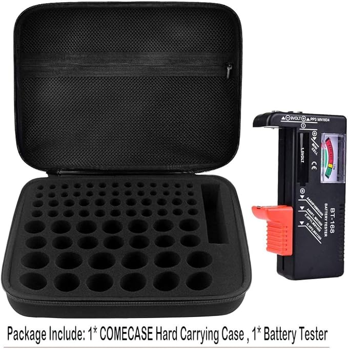 Comecase Hard Battery Organizer Storage Box Carrying Case Bag - Image 4