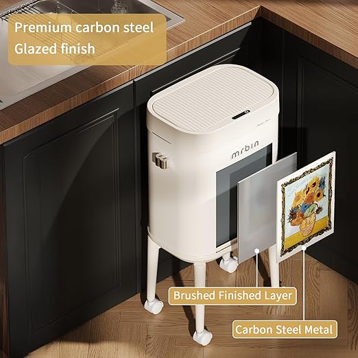 MRBIN Metal Motion Sensor Kitchen Trash Can - Image 7