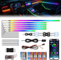 2026 Upgraded Dreamcolor Acrylic Interior Car LED Strip Light by AMKI