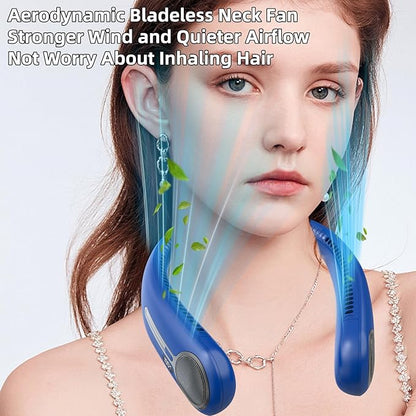 Portable Neck Fan, Hands Free Personal Wearable Bladeless Fan, 6000mAh USB - Image 7