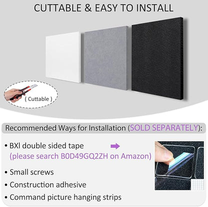 BXI Sound Absorber, Sound Absorbing Panels Reduce Echo Reverb, Tackable - Image 6