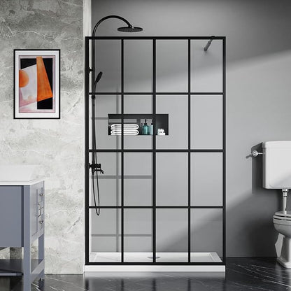 Goodyo 46" X 72" Shower Door Clear Tempered Glass Framed Shower Screen Walk-in - Image 7
