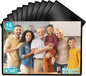 Sloworld Magnetic Picture Frame, 15 Pack Magnet Photo Frames for Refrigerator 4"x6" Reusable Fridge Photograph Frames for Locker/Whiteboard/Office Cabinet (Black 15 Pack)