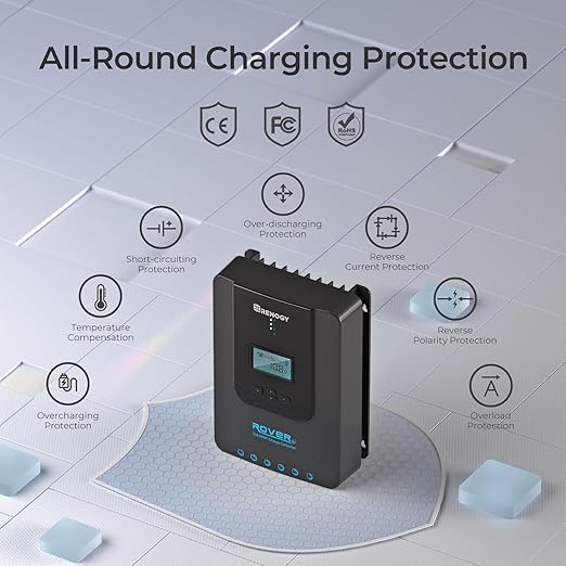 Renogy Solar Charge Controller Rover 20A 12V24V Auto DC Input MPPT Charge - Image 5