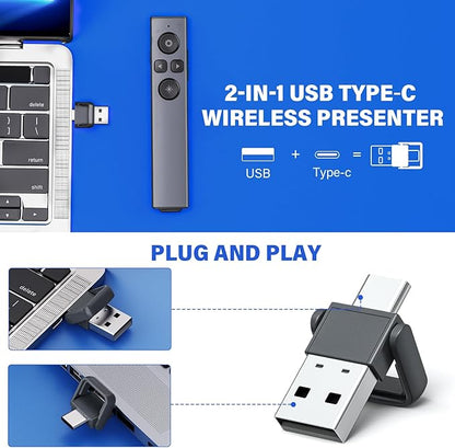 Presentation Clicker Wireless Presenter Remote Clicker, Clicker - Image 4