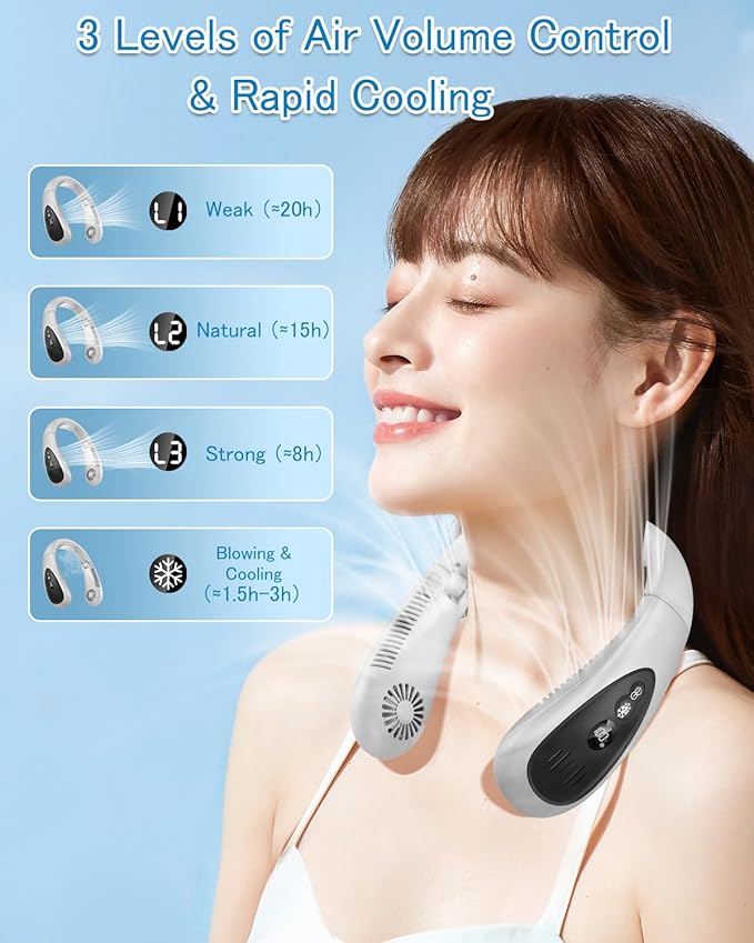 GAITIR Neck Air Conditioner, Portable Neck Fan - Image 7