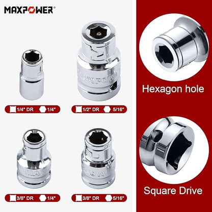 MAXPOWER Hex Bit Holder Socket Set - Image 3