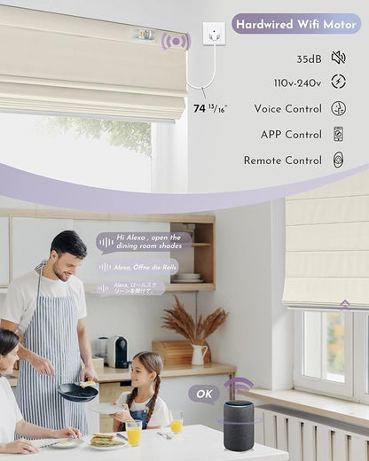 Graywind Smart Roman Shades Compatible - Image 3