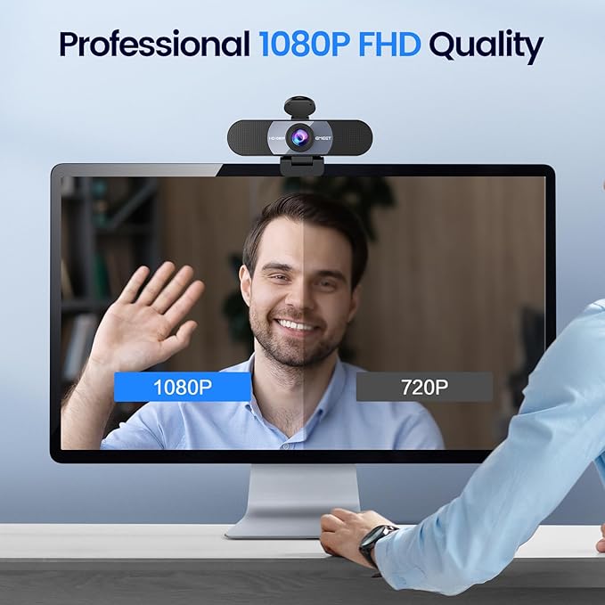 EMEET 1080P Webcam, C960 Web Camera - Image 2