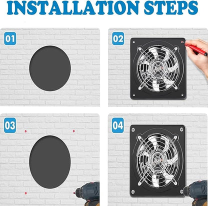 Aydomer Exhaust Fan 40W Through-wall installation Ventilation Fans 110V Exhaust - Image 7