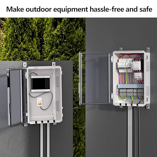 ABS Electrical Junction Box, Ventilated Design, Cable Grommets, IP65 Waterproof - Image 2