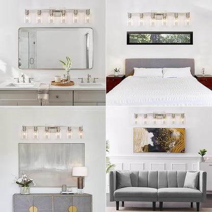 6 Light Bathroom Light Fixtures, Bathroom Vanity Light - Image 7