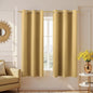 KOUFALL Gold Short Curtains 45 Inch Length by KOUFALL
