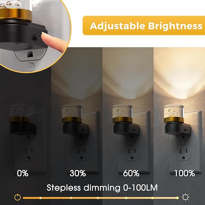 L LOHAS LED Night Light, 2 Pack Night Lights Plug into Wall, 3000K Soft Light - Image 3