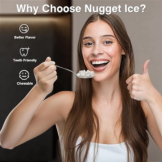 Antarctic Star Nugget Ice Maker Countertop, Chewable Nugget Ice Machine - Image 2