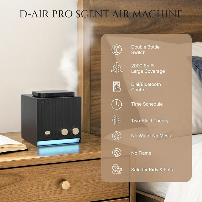 Smart Aroma Waterless Essential Oil Diffuser, Cold Air Tech Scent Air Machine - Image 9