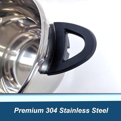 XINFU Heavy Duty 304 Stainless Steel Pressure Cooker 8.5 Quart, Serves 6-8 - Image 4