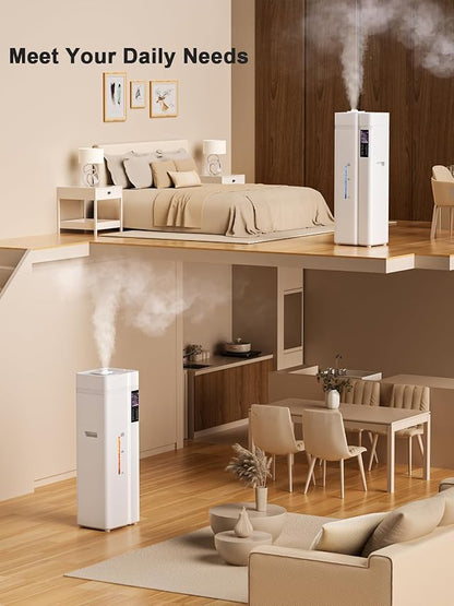 Zeova 13L/3.4Gal Humidifiers for Bedroom, Ultrasonic Warm & Cool Mist - Image 7