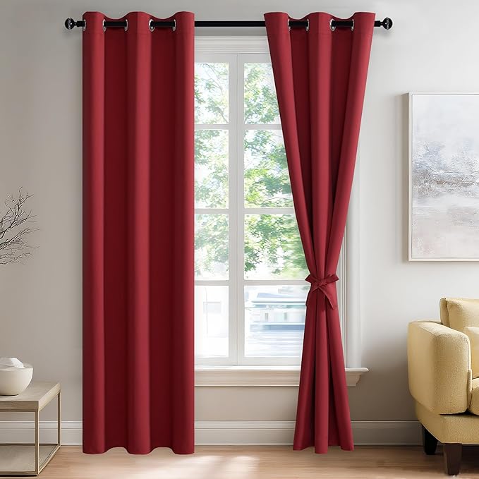 JIUZHEN Blackout Curtains for Bedroom by JIUZHEN