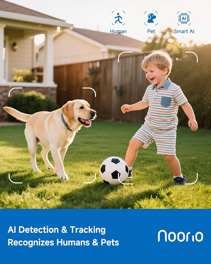 Noorio Security Cameras Wireless Outdoor Magnetic, 1080P Battery Powered Indoor - Image 4