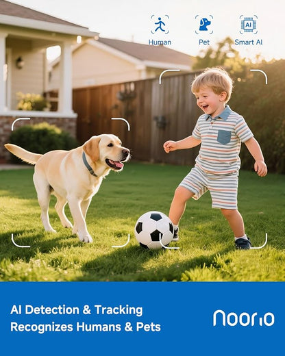 Noorio Security Cameras Wireless Outdoor Magnetic, 1080P Battery Powered Indoor - Image 4