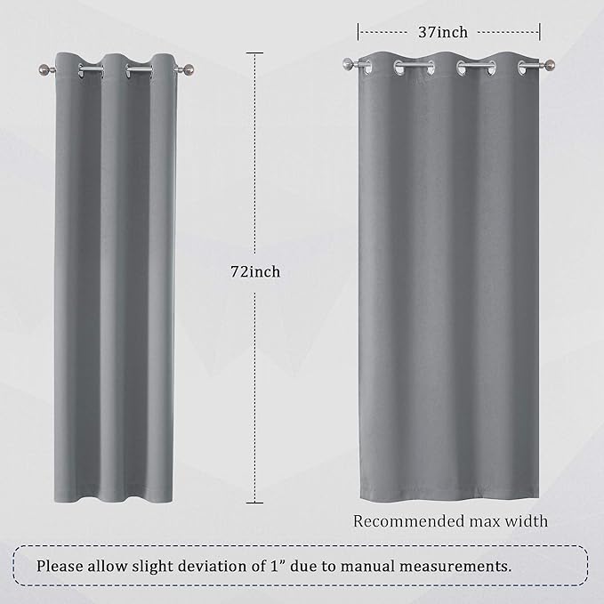 DUALIFE Solid Blackout Curtains - Image 6