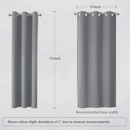 DUALIFE Solid Blackout Curtains - Image 6