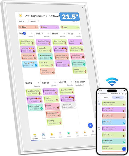 Canupdog 21.5 Inch Digital Calendar, Electronic Planner & Chore Chart by CanupdogDigitalPhotoFrame