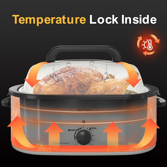 Sunvivi Roaster Oven, Electric Roaster Oven - Image 2