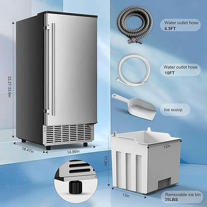 Built in Ice Machine, 95Lbs/Day - Image 5