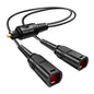 avedio links Optical Audio Cable Splitter 1 in 2 Out, Toslink Digital Fiber by avediolinks