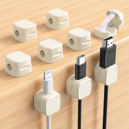 Magnetic Cable Clips, Adjustable Cord Holder Management, Adhesive Wire Keeper by COOCAT