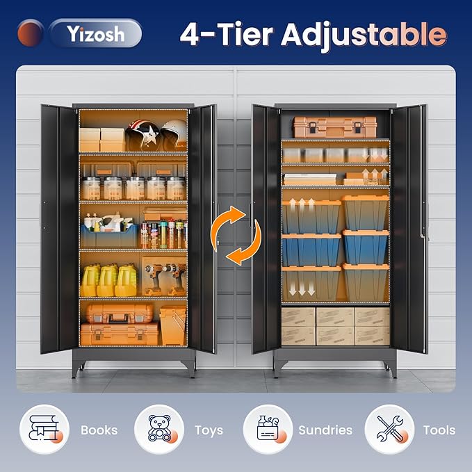 Yizosh Metal Garage Storage Cabinet - Image 6