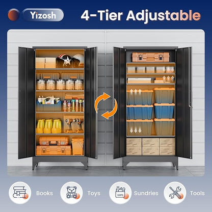 Yizosh Metal Garage Storage Cabinet - Image 6