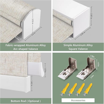 ZSHINE Motorized Blackout Window Blinds Customize Width Remote Control Wireless - Image 5