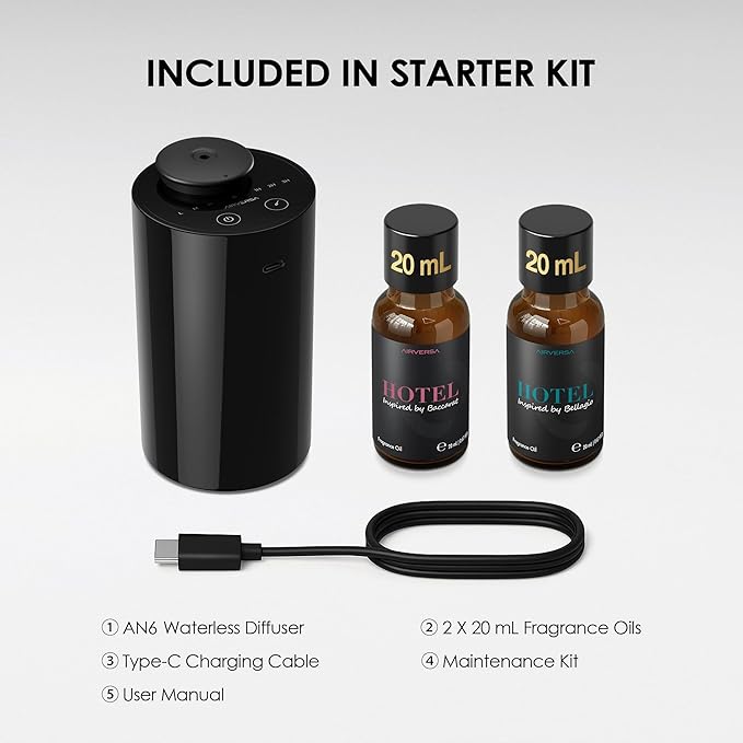 Airversa Waterless Essential Oil Diffuser Starter Kit - Image 6