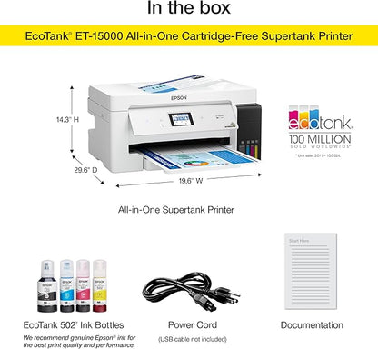 Epson EcoTank ET-15000 Wireless Color All-in-One Supertank Printer - Image 5