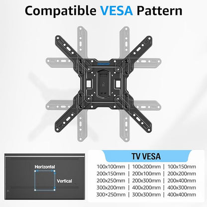 MOUNTUP Ultra Slim Full Motion TV Wall Mount, 1.3" Thin Low Profile TV Bracket - Image 8