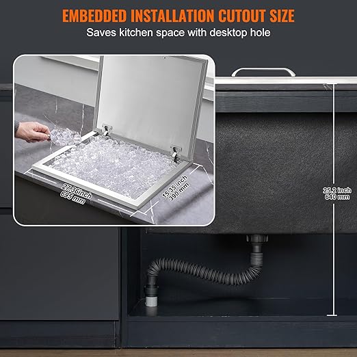 VEVOR Drop in Ice Chest, Commercial Ice Bin - Image 6