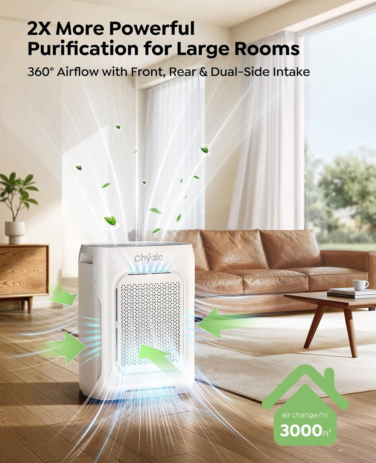 air purifier for home bedroom large room up shown in use
