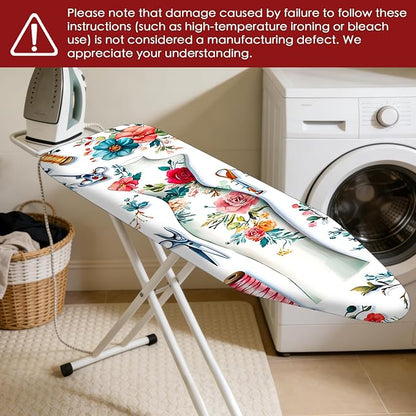 Nuxovilar Ironing Board Cover Needle Cotton 15x54 Inches | Ironing Board Cover - Image 7